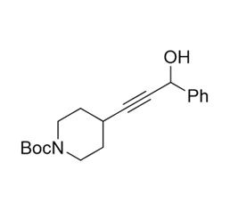 tert-butyl 4-(3-hydroxy-3-phenylprop-1-yn-1-yl)piperidine-1-carboxylate