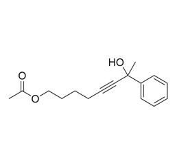7-hydroxy-7-phenyloct-5-yn-1-yl acetate