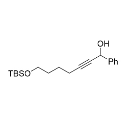 7-((tert-butyldimethylsilyl)oxy)-1-phenylhept-2-yn-1-ol