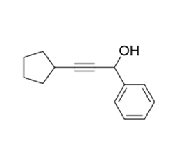 3-cyclopentyl-1-phenylprop-2-yn-1-ol